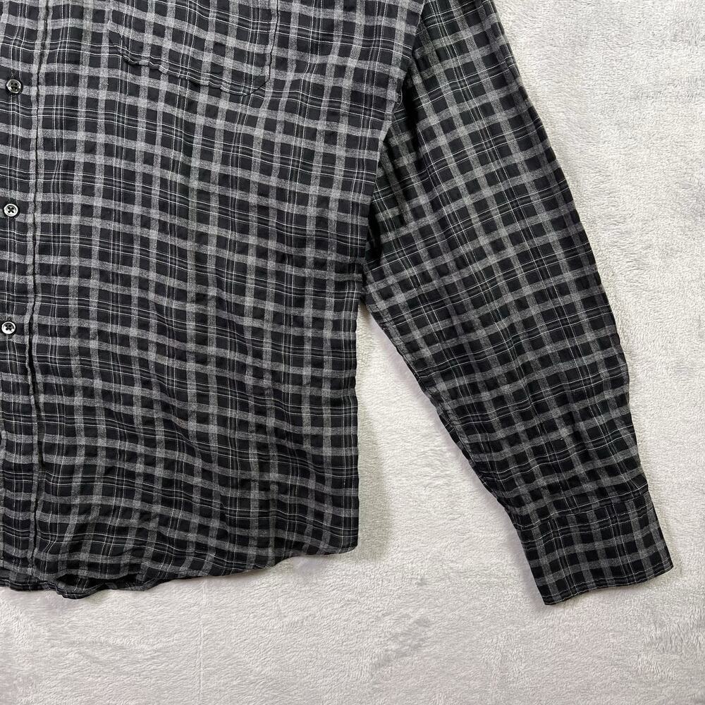 Ralph Lauren Men's Dress SHirt Black Plaid Size XL Lightweight Business Casual - Picture 4 of 15